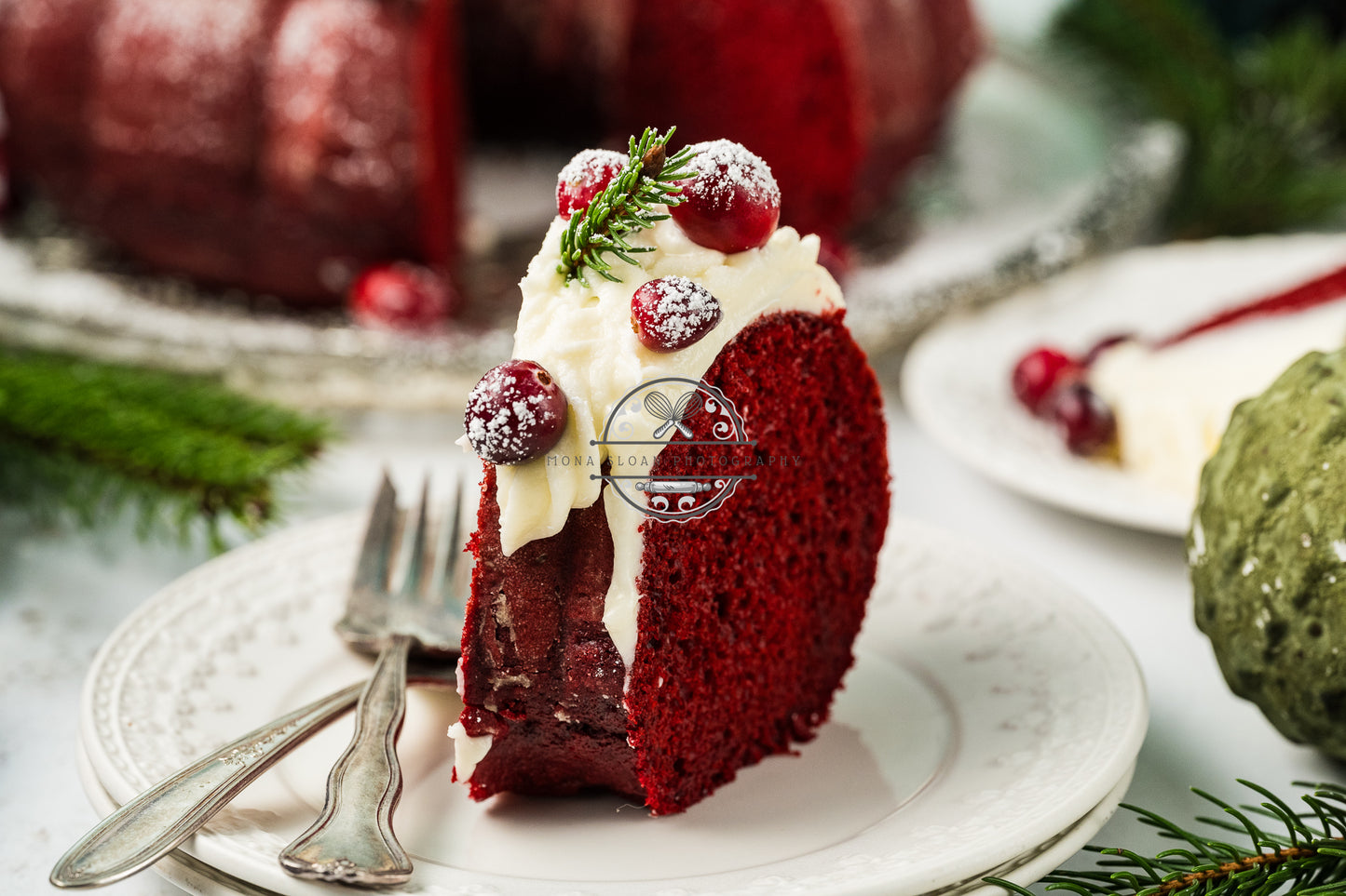 Red Velvet Christmas Bundt Cake