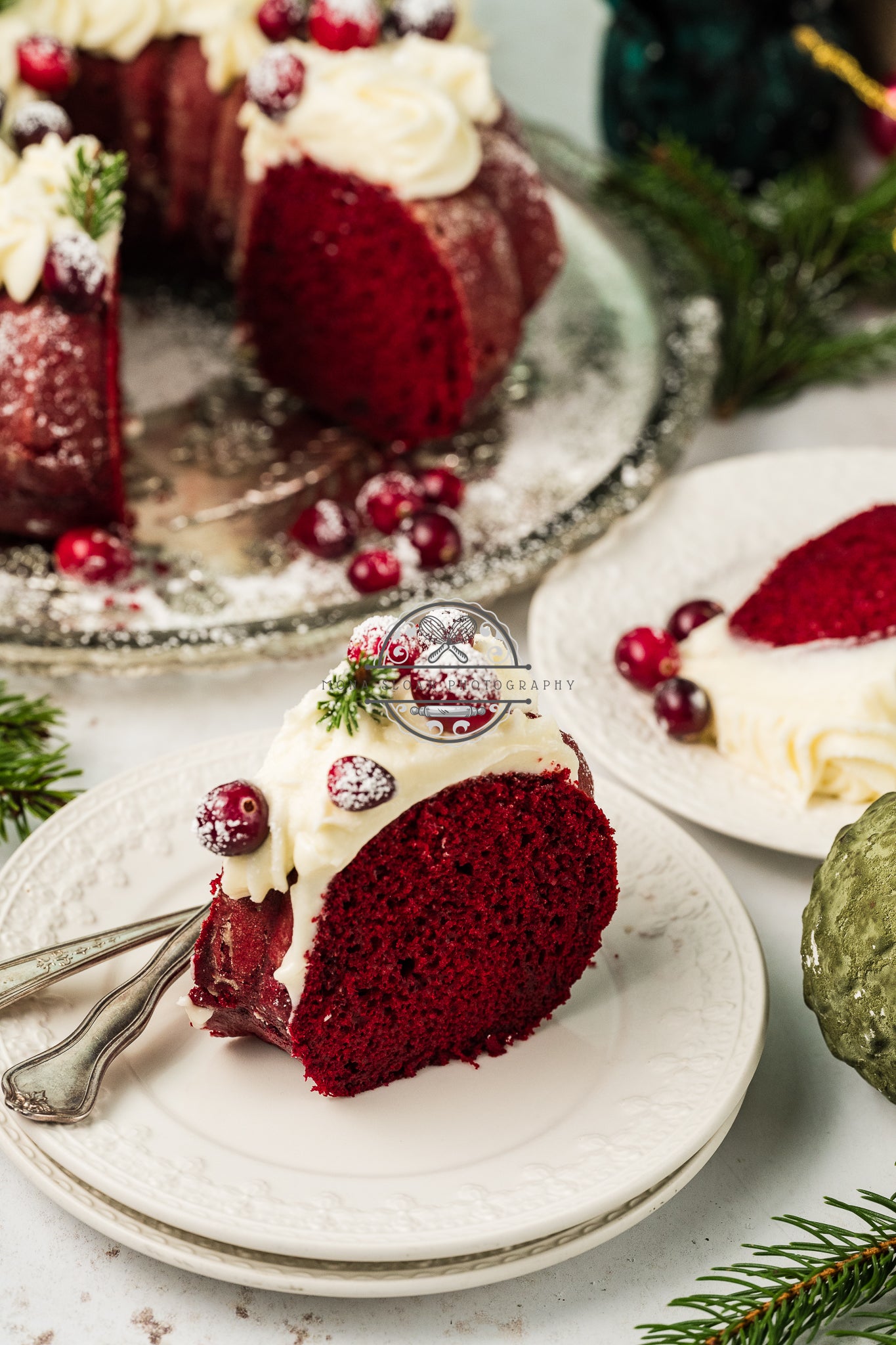 Red Velvet Christmas Bundt Cake