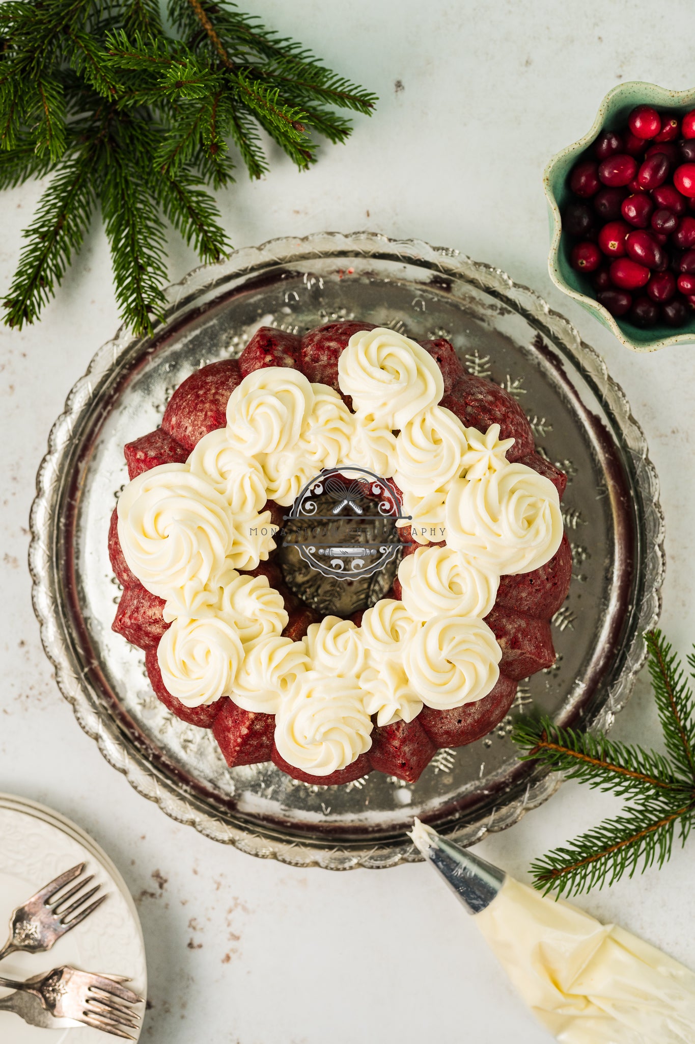 Red Velvet Christmas Bundt Cake